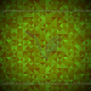 Зеленый фон с геометрическими фигурами, треугольниками - изображение в формате EPS