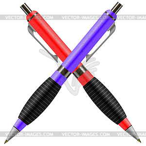 Набор красочных ручки - векторизованное изображение