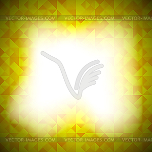 Yellow Mosaic Banner - vector clip art