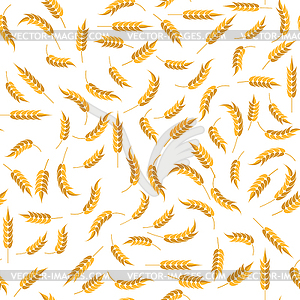 Бесшовные шаблон пшеницы - иллюстрация в векторе