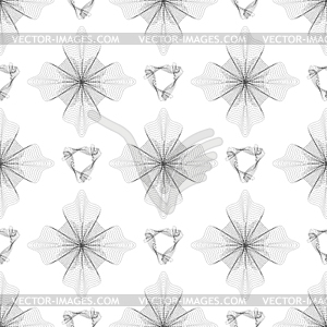 Seamless Rosette Pattern - vector clip art