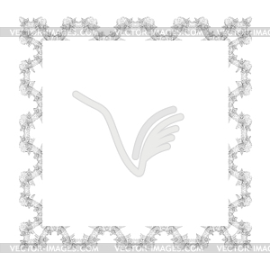 Vintage Retro Square Frame - vector image