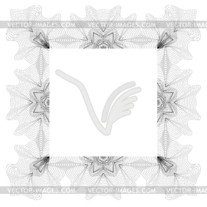 Vintage Retro Square Frame - vector clip art