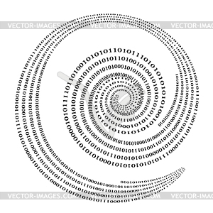 Binary Code Background. Numbers Concept - vector clip art
