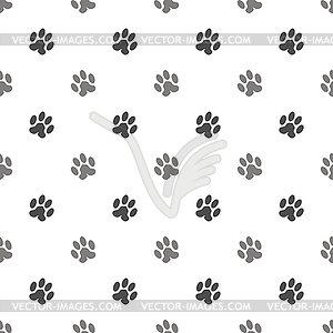 Seamless Cat Animal Paw Pattern - vector clipart / vector image