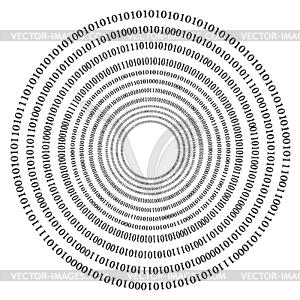 Бинарные код фона - иллюстрация в векторном формате