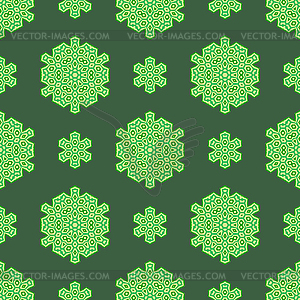 Творческий Декоративные бесшовные зеленый узор - клипарт в векторе