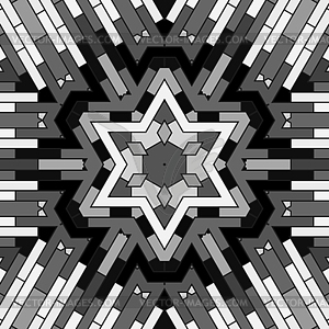 Creative Ornamental Grey Pattern - vector image