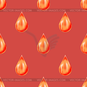 Red Drops on Red Background - vector image