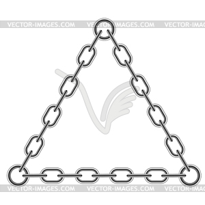 Chain Triangle Frame - vector image