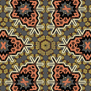 Creative Ornamental Mosaic Pattern - vector image