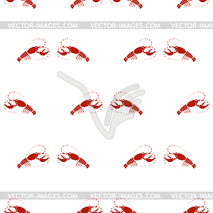 Sea Food Background. Omar Seamless Pattern - vector clipart