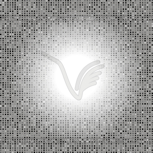 Abstract Grey Creative Pixel Technology Background - vector clip art