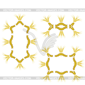 Wheat Icon Set - vector image