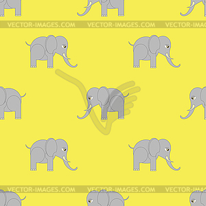 Elephant Seamless Pattern - vector clip art