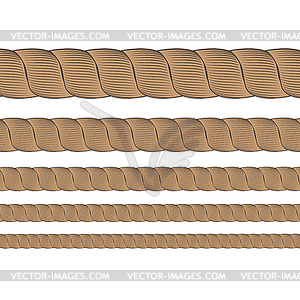 Set of Metal Cables - vector image
