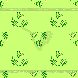 Summer Seamless Leaves Pattern - vector image