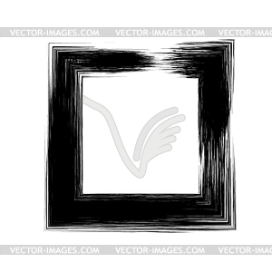 Grunge Square Frame - vector clip art