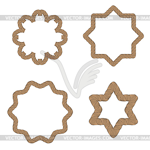 Rope Creative Ornaments - vector clip art