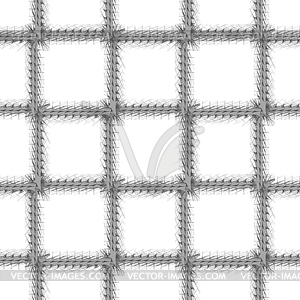 Decorative Grey Frame Seamless Pattern - royalty-free vector clipart