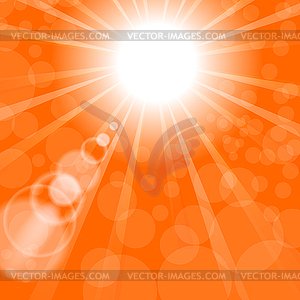 Абстрактный фон ВС. Оранжевый Летний шаблон - стоковое векторное изображение