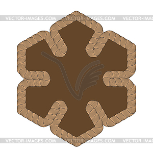 Rope Creative Ornamental Frame - vector image