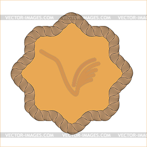 Rope Creative Ornamental Frame - vector clipart
