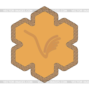 Rope Creative Ornamental Frame - vector clip art