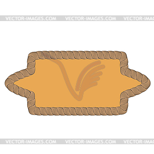 Rope Creative Ornamental Frame - color vector clipart