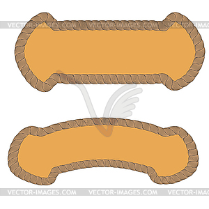 Rope Creative Ornamental Frames - vector image