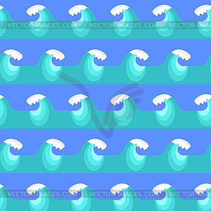 Sea Wave Background - vector image