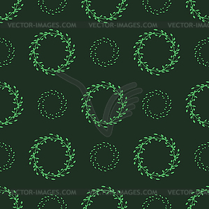 Summer Green Leaves Seamless Pattern - vector EPS clipart