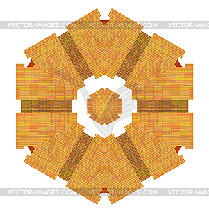 Red Brick Ornament - vector image