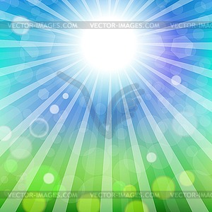 Abstract Sun Background - vector clipart