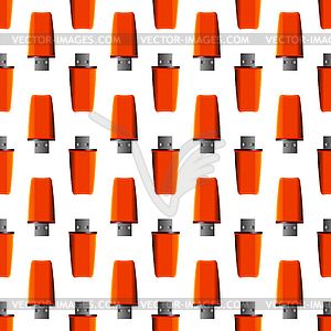 Memory Stick Seamless Pattern - vector EPS clipart