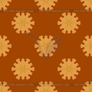 Red Brick Seamless Ornament - vector clip art