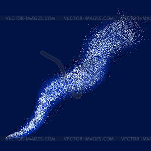 Stardust Trail. Glitter Particles - royalty-free vector clipart