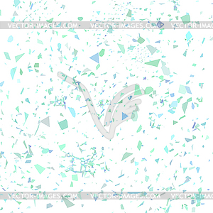 Azure Confetti. Set of Particles - vector image