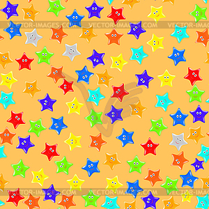 Seamless Starry Pattern - vector clipart