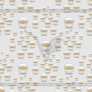 Scattered Pearls Seamless Pattern - vector clipart