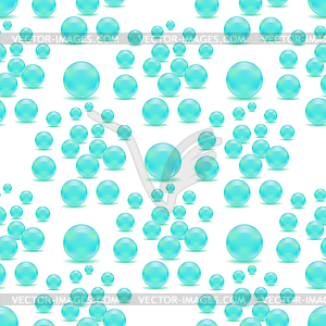 Scattered Pearls Seamless Pattern - vector clipart