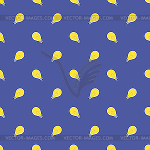 Yellow Lamp Seamless Pattern - vector EPS clipart