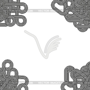 Line Retro Ornament - vector clipart