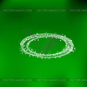 Кольца Света с игристым линий - векторизованное изображение клипарта