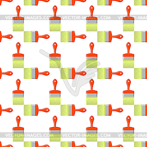Red Brushes Seamless Pattern - vector clipart