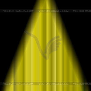 Cinema Closed Yellow Curtain - vector clip art