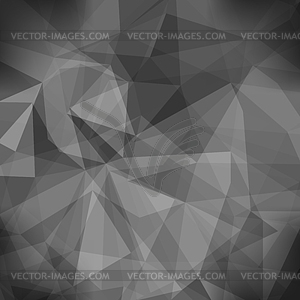 Gray Light Polygonal Mosaic Background - vector image