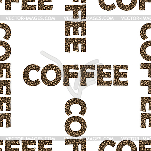 Set of Coffee Cups Seamless Pattern - vector image