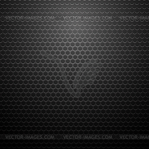 Metallic Perforated Texture. Dark Carbon Pattern - vector image