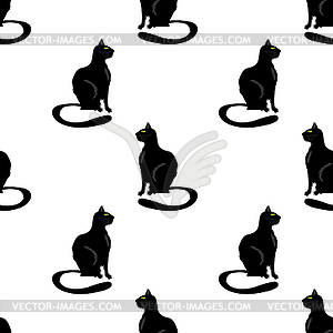 Cat Seamless Pattern - vector clipart